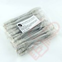 24 Pack of 15cm (6-inch) in Grey - Cat5e High Grade 125MHz 24AWG LSZH Patch Cables for 1U Patching