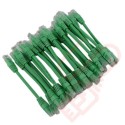 24 Pack of 15cm (6-inch) in Green - Cat5e High Grade 125MHz 24AWG LSZH Patch Cables for 1U Patching