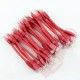 24 Pack of 15cm (6-inch) in Red - Cat5e High Grade 125MHz 24AWG LSZH Patch Cables for 1U Patching