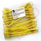 24 Pack of 15cm (6-inch) in Yellow - Cat5e High Grade 125MHz 24AWG LSZH Patch Cables for 1U Patching