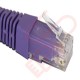 24 Pack of 15cm (6-inch) in Purple - Cat5e High Grade 125MHz 24AWG LSZH Patch Cables for 1U Patching