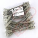 24 Pack of 20cm (8-inch) in Grey - Cat5e High Grade 125MHz 24AWG LSZH Patch Cables for 2U Patching