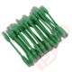 24 Pack of 20cm (8-inch) in Green - Cat5e High Grade 125MHz 24AWG LSZH Patch Cables for 2U Patching