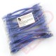 24 Pack of 20cm (8-inch) in Blue - Cat5e High Grade 125MHz 24AWG LSZH Patch Cables for 2U Patching