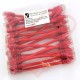 24 Pack of 20cm (8-inch) in Red - Cat5e High Grade 125MHz 24AWG LSZH Patch Cables for 2U Patching