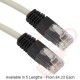 Cat5e Patch Cables Crossover RJ45 UTP PVC Grey