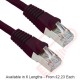 Cat5e Patch Cables Enhanced RJ45 FTP PVC Bubble Booted Black