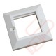 Excel White Single Gang Bevelled Plate 100-712