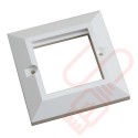 Excel White Single Gang Bevelled Plate 100-712