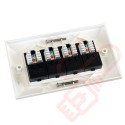 Excel Cat5e Double Faceplate with 4x RJ45 Modules Black