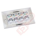 Excel Cat5e Double Faceplate with 4x RJ45 Modules White