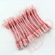 24 Pack of 15cm (6-inch) in Pink - Cat6 High Grade 250MHz 24AWG LSZH Patch Cables for 1U Patching
