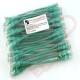 24 Pack of 20cm (8-inch) in Green - Cat6 High Grade 250MHz 24AWG LSZH Patch Cables for 2U Patching