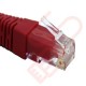 24 Pack of 20cm (8-inch) in Red - Cat6 High Grade 250MHz 24AWG LSZH Patch Cables for 2U Patching