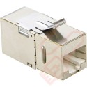 Excel Cat6A FTP 180 Degree Keystone Through Coupler 100-107