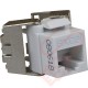 Excel Cat6A UTP Low Profile Toolless Keystone Jack - White 100-182-WT