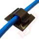Self Adhesive 8mm Cable Clips Black 100 Pack