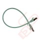 Cat6a Slim U/FTP Small Diameter Snagless Booted Patch Cables Green