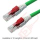 Lockable Cat6 Patch Cables RJ45 UTP LSZH Green