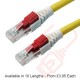 Lockable Cat6 Patch Cables RJ45 UTP LSZH Yellow