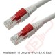 Lockable Cat6 Patch Cables RJ45 UTP LSZH White