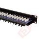 Cat5e 24 Port 1U Patch Panel UTP Angled Easy Punch