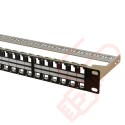 48 Port Patch Panel 1U Unloaded Keystone