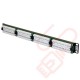 Excel 24 Port Cat5e Patch Panel 1U UTP Punch Down Black 100-726