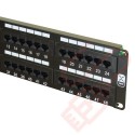 Excel 48 Port Cat5e Patch Panel 2U UTP Punch Down - Black 100-728