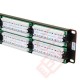 Excel 48 Port Cat5e Patch Panel 2U UTP Punch Down - Black 100-728