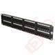 Excel 48 Port Cat5e Patch Panel 2U UTP Punch Down - Black 100-728