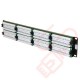 Excel 48 Port Cat5e Patch Panel 2U UTP Punch Down - Black 100-728