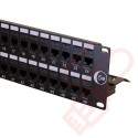 48 Port Cat5e Patch Panel 2U UTP Coupler
