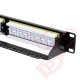 24 Port Cat6 Patch Panel 1U UTP Punch Down