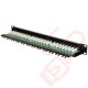 48 Port Cat6 Patch Panel 1U UTP Angled Easy Punch