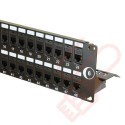 48 Port Cat6 Patch Panel 2U UTP Coupler