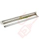 Excel Unloaded Keystone 24 Port 1U Patch Panel Frame Chrome 100-028