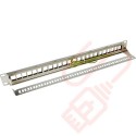 Excel Unloaded Keystone 24 Port 1U Patch Panel Frame Chrome 100-028