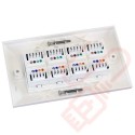 Excel Cat6 Double Faceplate with 4x RJ45 Modules White