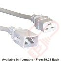 C19 to C20 'P-Lock' Power Cable White