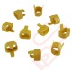 Secure Sleeve C14 into C13 Tab Yellow - 25 Pack