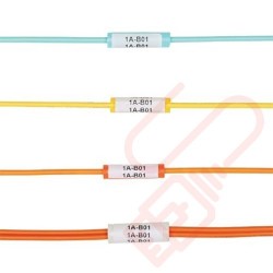 Yellow Panduit Identification Sleeve For 2mm Simplex Fibre Cables 100 Pack