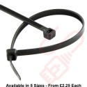 Black Nylon Cable Ties (100 Pack)