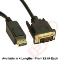 Display Port Male to DVI Male Cable