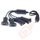 USB 2.0 to Serial RS232 DB9 Quad Adapter
