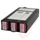Zettonics LC OM4 Multimode 12 Duplex Unloaded Fibre Cassette Violet