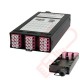 Zettonics LC OM4 Multimode 12 Duplex Unloaded Fibre Cassette Violet