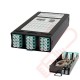Zettonics MTP/MPO LC OM4 Multimode 12 Duplex Fibre 2x MTP Cassette Aqua (Polarity A/C) 