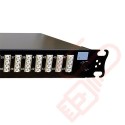 1U LC Duplex Sliding Patch Panel Loaded With 48 LC Duplex Multimode Adaptors
