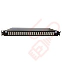 1U LC Duplex Sliding Patch Panel Loaded With 48 LC Duplex Multimode Adaptors